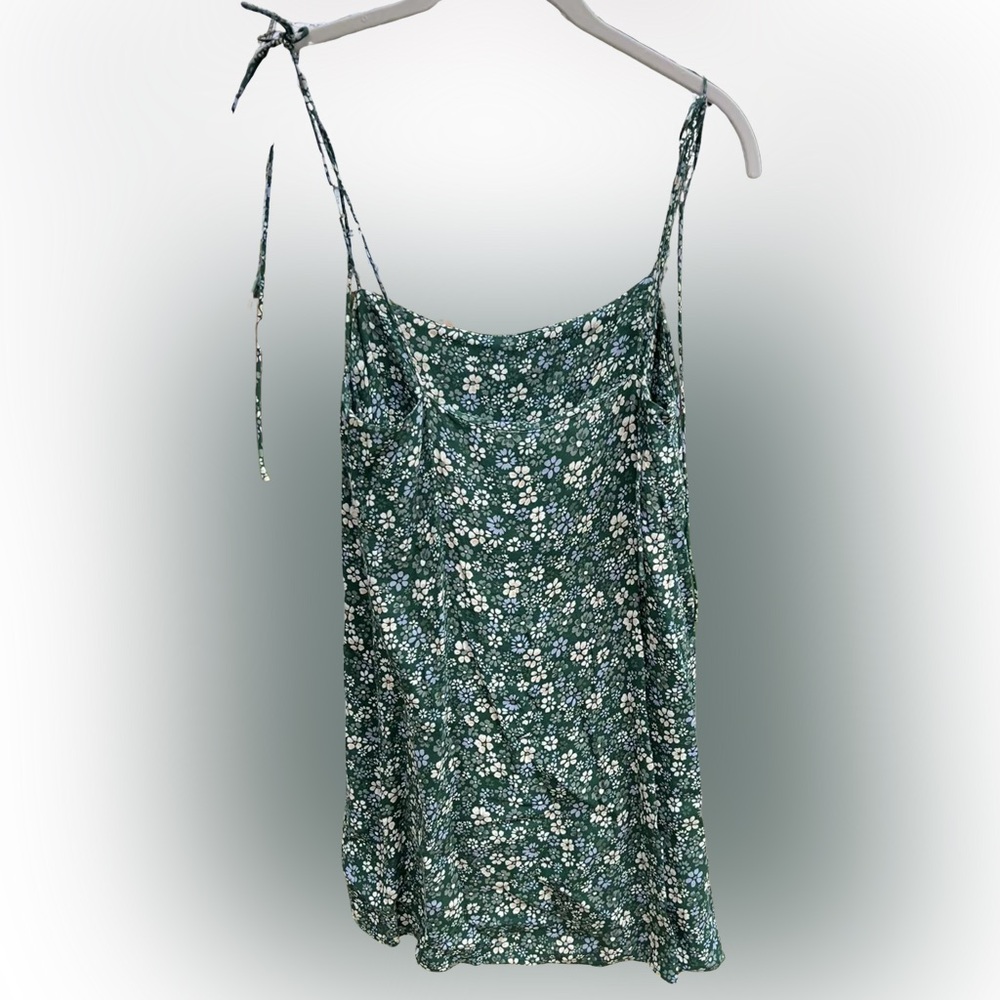 Reformation Agean Mini Dress, Saskia Green Floral Mini, XS 0 - Picture 4 of 4